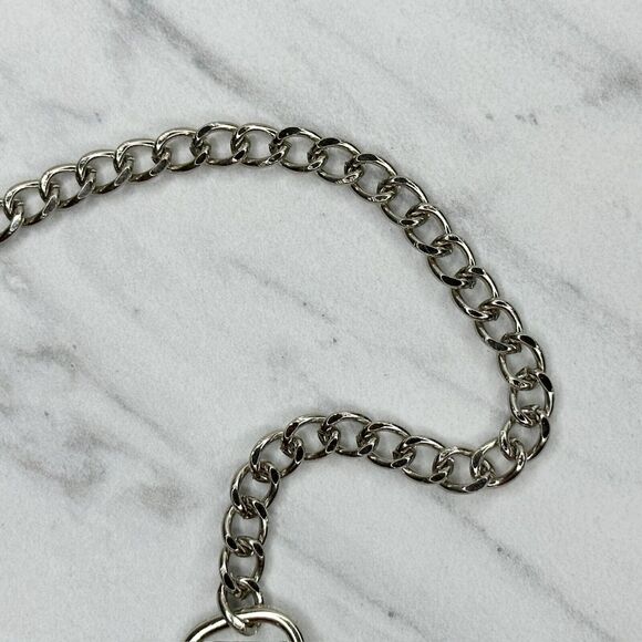 Silver Tone Skinny Chain Link Purse Handbag Bag Replacement Strap - Picture 12 of 13